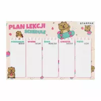 2. Starpak Plan Lekcji z Tabliczką Mnożenia A5 Kuoka 572479