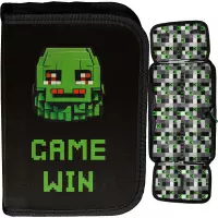 4. Paso Piórnik Dwuklapkowy bez Wyposażenia Piksel Maska PP26ME-P001BW