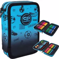 5. CoolPack Jumper 2 Piórnik Dwukomorowy Z Wyposażeniem Football 2T Blue F066008