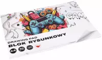 2. Starpak Blok Rysunkowy Football A4 20 kartek Biały Pad 587738