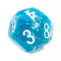 2. Komplet kości REBEL RPG - Gęsty rdzeń - Morskie (białe cyfry)