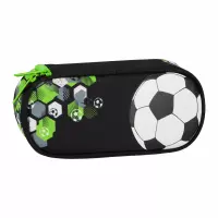 4. Starpak Piórnik Szkolny Tuba Usztywniana z Organizerem Football Green 550905