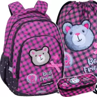1. CoolPack Zestaw Szkolny Buddy 3el. Plecak Prime Pro F162959 + Worek F159959 + Piórnik F062959