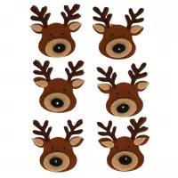 2. Craft With Fun Ozdoba Dekoracyjna Samoprzylepna Filcowa Renifer 595629