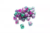 1. Gamegenic: Galaxy Series - D6 Dice Set (12 mm) - Zestaw Kości - Aurora