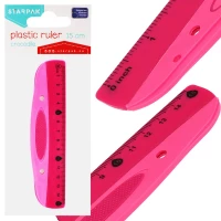 1. STARPAK Linijka Szkolna Plastikowa 15 cm Różowa 470969