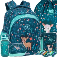 1. CoolPack Zestaw Szkolny Deer 3el. Plecak Jerry F029962 + Worek F159962 + Piórnik F066962 + Z17962 + Z18962