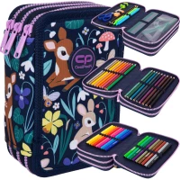 6. CoolPack Jumper 3 Piórnik Trzykomorowy z Wyposażeniem Oh My Deer F067664