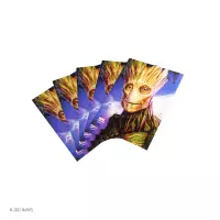 6. Gamegenic: Marvel Champions Fine Art Sleeves (66 mm x 92 mm) Groot 50+1 szt.