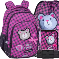 1. CoolPack Zestaw Szkolny Buddy 3el. Plecak Prime Pro F162959 + Worek F159959 + Piórnik F076959