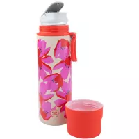 4. CoolPack Vectis Termos Metalowy z Kubeczkiem 450ml Flores Rosa Z33914