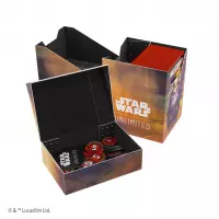 7. Gamegenic: Star Wars Unlimited Card Game - Soft Crate - Pudełko na Karty - Palpatine/Padme Amidala