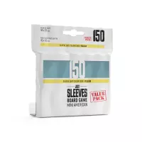 1. Gamegenic: Just Sleeves - Board Game Sleeves (44x67 mm) - Koszulki na Karty - 150 sztuk Clear