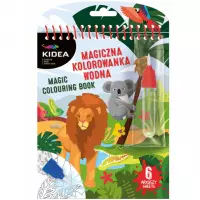 1. Kidea Wielorazowa Malowanka Wodna z Pisakiem Safari 700446