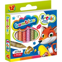 3. Bambino Kredki Świecowe 12 Kolorów 000225