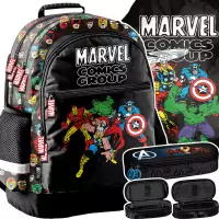 1. Paso Zestaw Szkolny 3el.Marvel Comics Plecak AV26BB-116 + Piórnik AV25LL-013 + Worek AV26BB-712