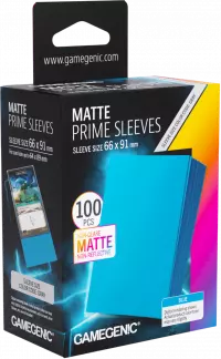 1. Gamegenic: Matte Prime Sleeves (66x91 mm) - Koszulki na Karty - Blue - 100 sztuk