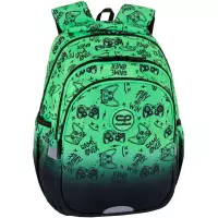 1. CoolPack Jerry Plecak Szkolny Game Over Gradient Green F029969