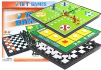 1. Zestaw Gier Planszowych 7w1 Ludo Warcaby