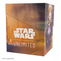 10. Gamegenic: Star Wars Unlimited Card Game - Soft Crate - Pudełko na Karty - Palpatine/Padme Amidala