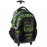 4. Paso Plecak Szkolny Na Kółkach Piksel Maska PP26ME-997