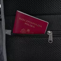 11. R-Bag Plecak Męski na Laptopa 15" z USB Packer Grey Z012