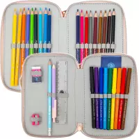 2. AstraBag Piórnik AC21 Dwukomorowy z Wyposażeniem Fluffy Puppy 503026024