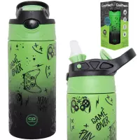 4. CoolPack Bono Bidon Metalowy 350ml Game Over Gradient Green Z10969