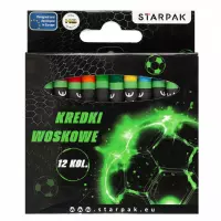 1. Starpak Kredki Woskowe 12 Kolorów Football 580604