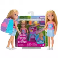 1. Mattel Barbie Lalka Chelsea z Plecakiem Niespodzianka JBF46 WB6