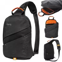 3.  R-Bag Plecak Męski na Ramię z USB Slim Black Z121