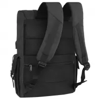 2. R-Bag Plecak Męski na Laptopa 15" z USB Packer Black Z011
