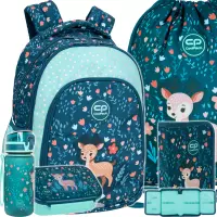 1. CoolPack Zestaw Szkolny Deer 5el. Plecak Prime Pro F162962 + Worek F159962 + Piórnik F076962 + Z17962 + Z18962