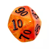 6. Komplet kości REBEL RPG - Akrylowe - Zachód Słońca