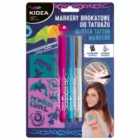 1. Kidea Markery Brokatowe Do Tatuażu z Szablonami 089888