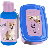 3. Paso Zestaw Śniadaniowy Corgi Lila Bidon PP26CG-3030 +Śniadaniówka PP26CG-3022