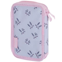 3. AstraBag Piórnik AC2 Dwukomorowy bez Wyposażenia Honeybunny 503023027