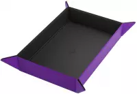 1. Gamegenic: Magnetic Dice Tray - Rectangular - Mata do Kości - Black/Purple