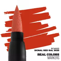 1. AK Interactive: Real Colors Markers - RCM003 - Signal Red RAL 3020