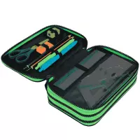 3. CoolPack Jumper 3 Piórnik Trzykomorowy Z Wyposażeniem Game Over Gradient Green F067969