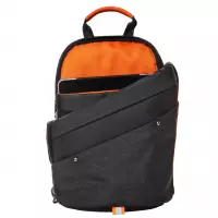 4.  R-Bag Plecak Męski na Ramię z USB Slim Black Z121