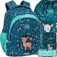 1. CoolPack Zestaw Szkolny Deer 3el. Plecak Jerry F029962 + Worek F159962 + Piórnik F076962