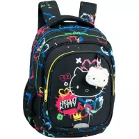 1. CoolPack Fast Plecak Szkolny Hello Kitty Black Neon F163034
