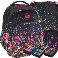 1. CoolPack Zestaw Szkolny Galaxy 3el. Plecak Base Plus E27589 + Worek 552614+ Piórnik E66589