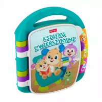 1. Mattel Fisher Price Interaktywna Książeczka z Wierszykami Ucz Się i Śmiej 