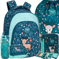1. CoolPack Zestaw Szkolny Deer 5el. Plecak Prime Pro F162962 + Worek F159962 + Piórnik F067962 + Z17962 + Z18962
