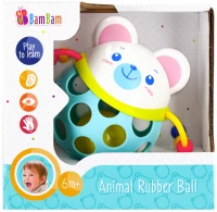 6.  Bam Bam Gumowa Kula Grzechotka Miś 383722