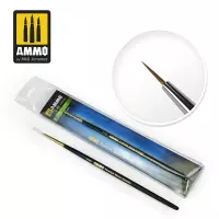 1. Ammo: Round Brush - Premium Marta Kolinsky 5/0