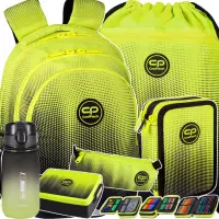 1. CoolPack Zestaw Szkolny Gradient Lemon 6el. Plecak Jerry E29510/F + Worek E70510 + Piórnik E67510/F + 536877 + Z07510