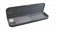 2. Carry Case - Piórnik z Przegródkami + Mydło do pędzli - Szary